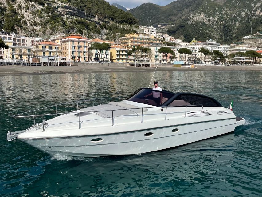 Amalfi Coast: Scenic Boat Private Tour with Aperitif - Seeing the Amalfi Coast from a speedboat
