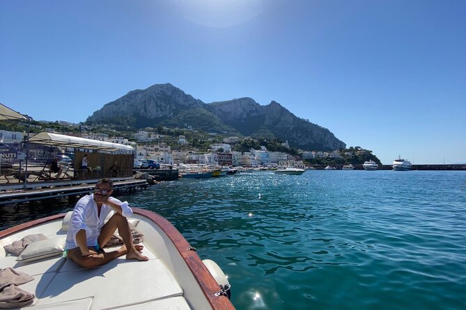 Capri Boat Tour: Grottoes, Swim & Sip Limoncello in a Small Group - Swimming, snorkeling, and the sea conditions
