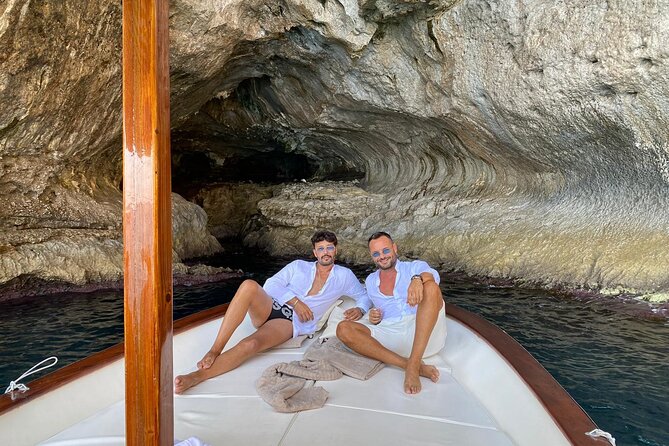 Capri Boat Tour: Grottoes, Swim & Sip Limoncello in a Small Group - Limoncello, snacks, and what the price covers