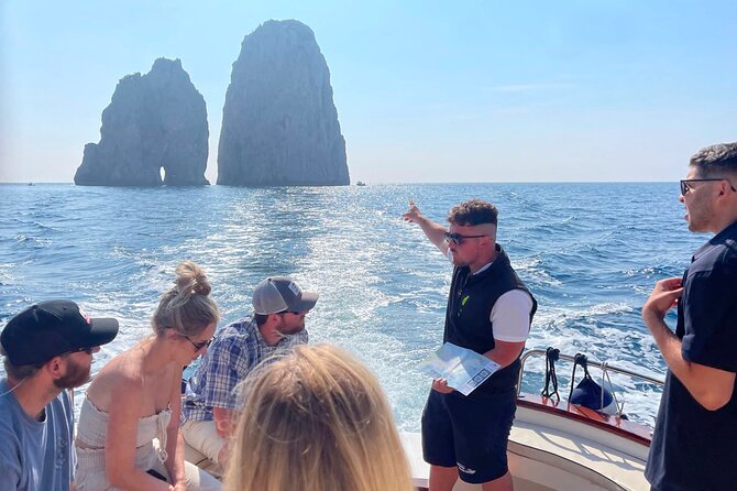 Capri Boat Tour with Optional Blue Grotto Visit from Sorrento - Around the island: caves, cliffs, and swimming