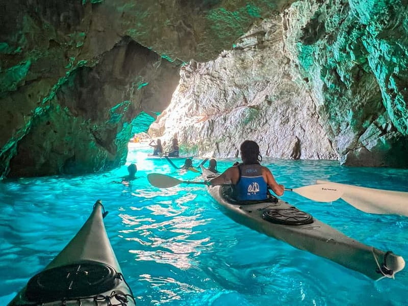 Capri: Caves and Beaches Kayaking Tour with GoPro Photos - Capri’s coastline, seen from a kayak