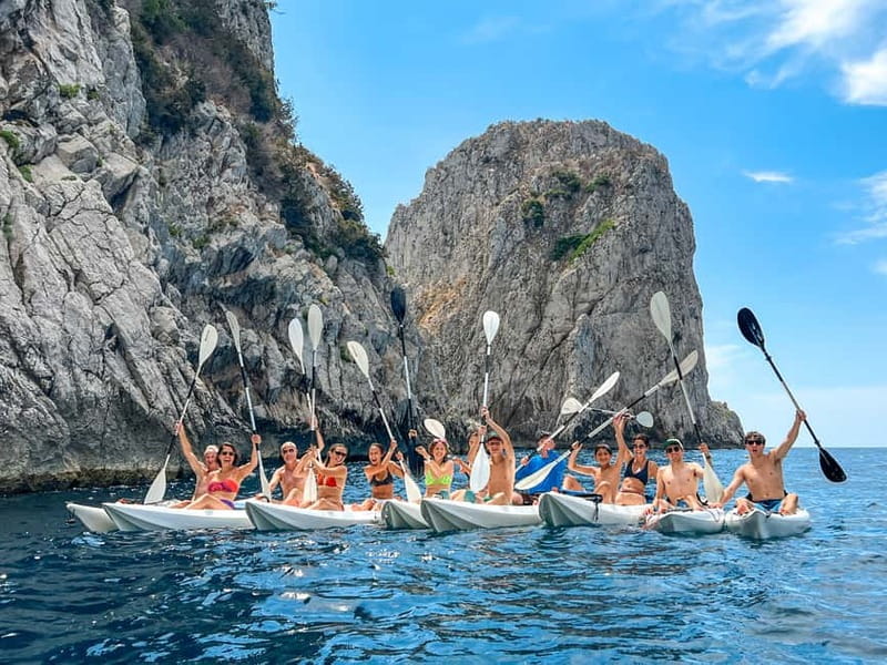 Capri: Caves and Beaches Kayaking Tour with GoPro Photos - The Cave of the Water and a Green Cave