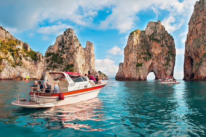 Capri Guided Boat Experience with Island Exploration and Transfer - Capri from the water, then on your own