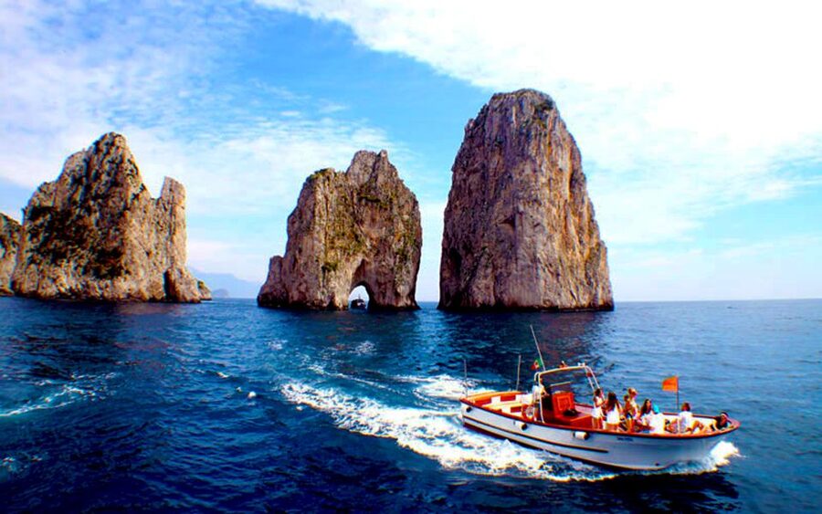 Capri: Island Boat Tour with Blue Grotto Stop - From Marina Grande to the island’s eastern cliffs