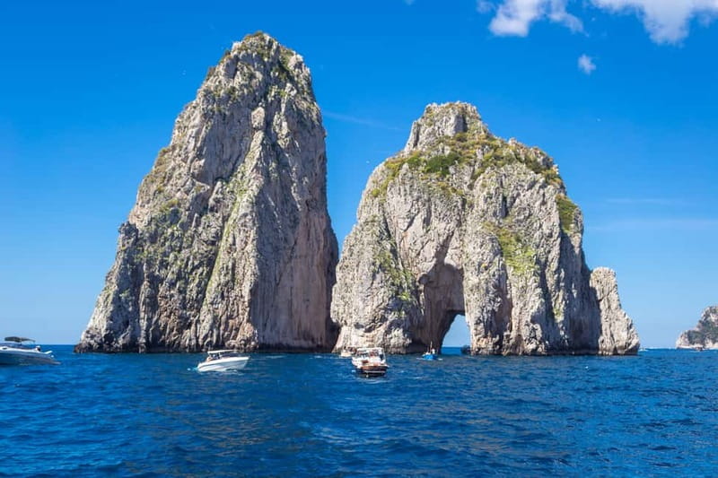 From Pompeii/Castellammare/Vico Equense: Capri Day Cruise - The coastal circuit links Capri’s signature sights