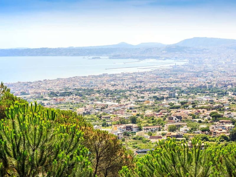 From Pompeii: Mt. Vesuvius Hike & Tour by Bus - At the crater rim, the view opens wide