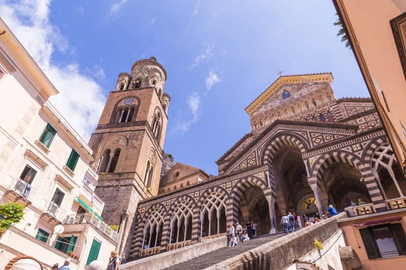 From Pompeii/Vico Equense: Amalfi, Positano, & Ravello Tour - The cruise past Vesuvius and Punta Campanella