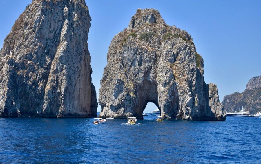 From Positano: Day trip to Capri - Group Tour by boat - The return: a swim and Punta Campanella