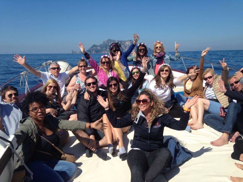 From Positano, Praiano, or Amalfi: Capri Full-Day Boat Tour - Capri from the water: grottoes, arch, and Faraglioni