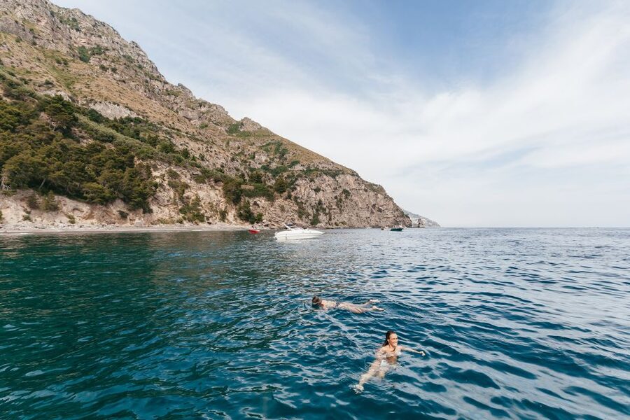 From Sorrento: Amalfi and Positano Full-Day Trip by Boat - Leaving Massa Lubrense for the open coast
