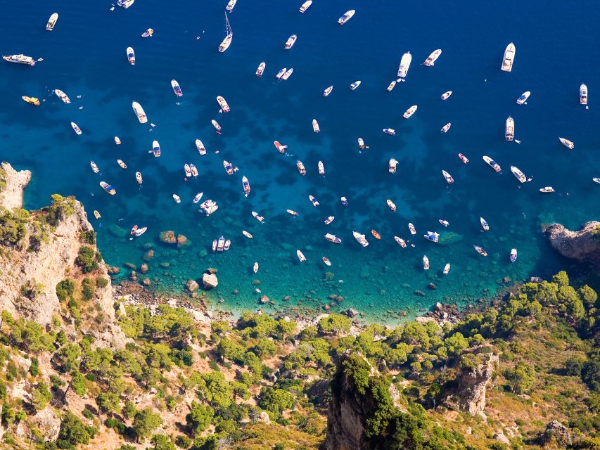 From Sorrento: Capri and Blue Grotto Boat Tour - Capri’s grottoes and cliffs from the water