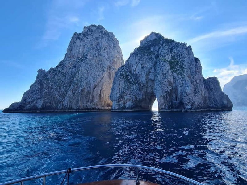 From Sorrento: Capri Boat Tour with Blue Grotto Visit - Capri’s caves, lighthouse, and rock formations