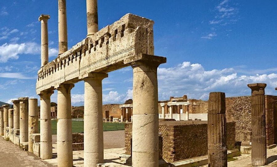 From Sorrento: Day Tour to Pompeii Ruins and Mount Vesuvius - Walking to the crater rim
