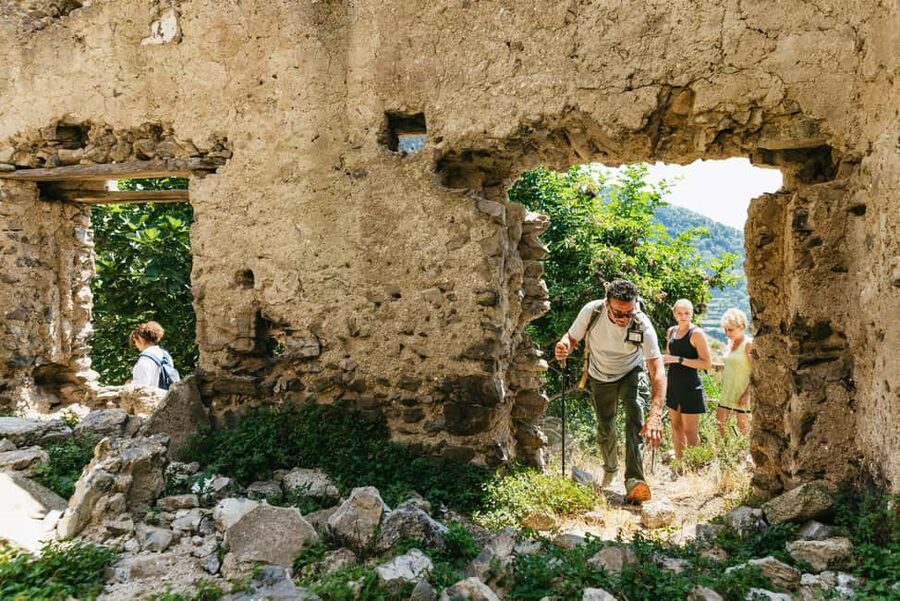 From Sorrento: Path of the Gods Guided Hike with Transfers - Four hours on old mule tracks, with route choices