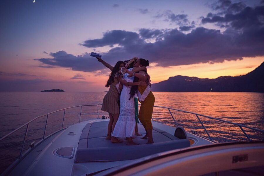 Positano: Shared Sunset Cruise - Boarding near the Hotel Covo dei Saraceni