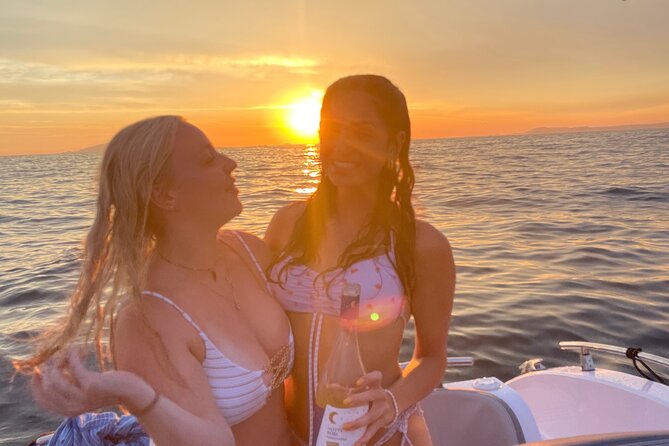Private Sunset Boat Tour with Prosecco from Sorrento - Puolo, sea caves and the tuff cliffs
