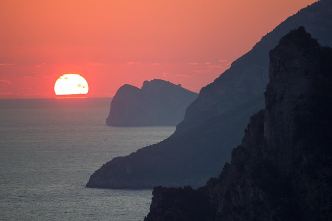 Private Tour: Amalfi Coast Sunset Cruise from Positano - What the Positano sunset looks like from the water