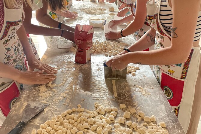 Shared Cooking Class with Fresh Garden Ingredients in Sorrento - Pasta, flour, and a little hands-on work