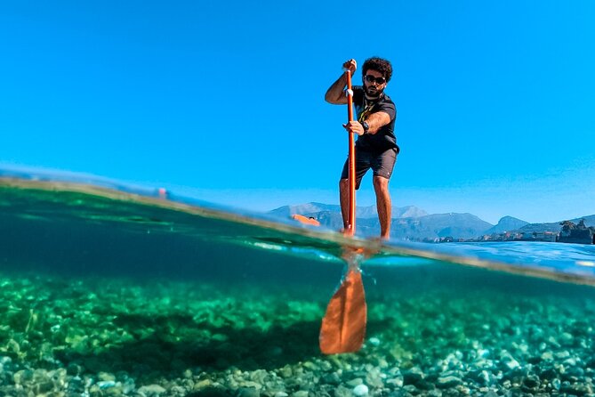 Small group paddle boarding tour to Bagni Regina Giovanna - The return paddle and changing sea conditions