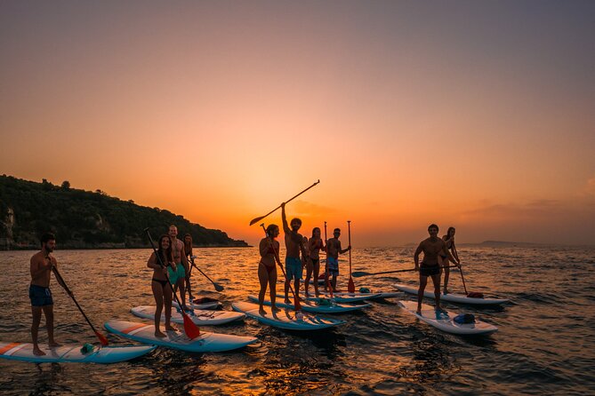 Small group paddle boarding tour to Bagni Regina Giovanna - A strong choice for beginners, families, and active sightseers