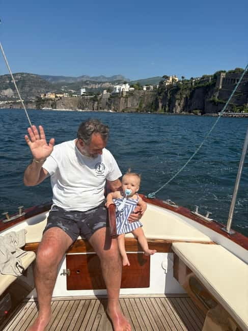 Sorrento: Boat Coastal Cruise with Swim and Limoncello - Marina di Puolo and the Pecoriello grottos