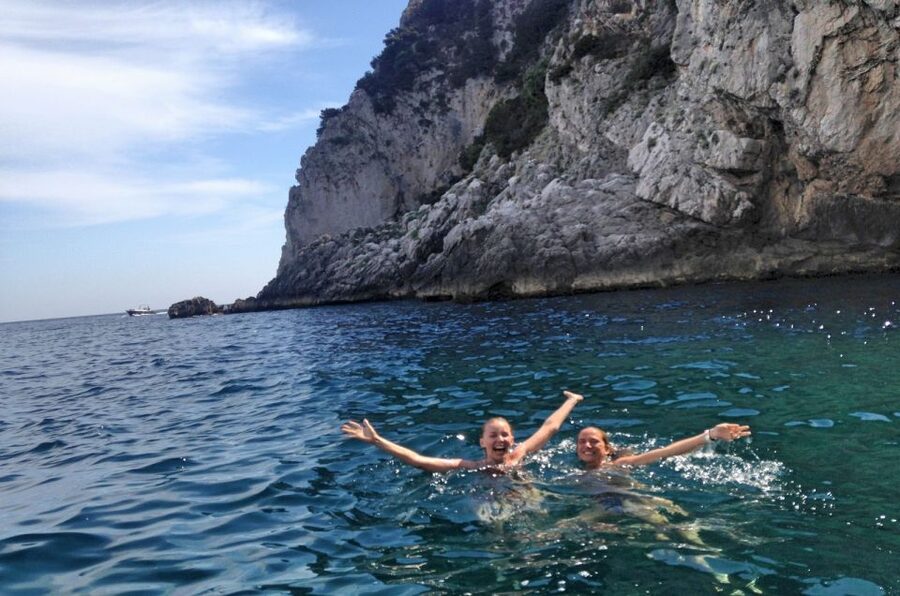 Sorrento: Capri and Blue Grotto Boat Cruise with Drinks - Two swim stops, with snacks and limoncello