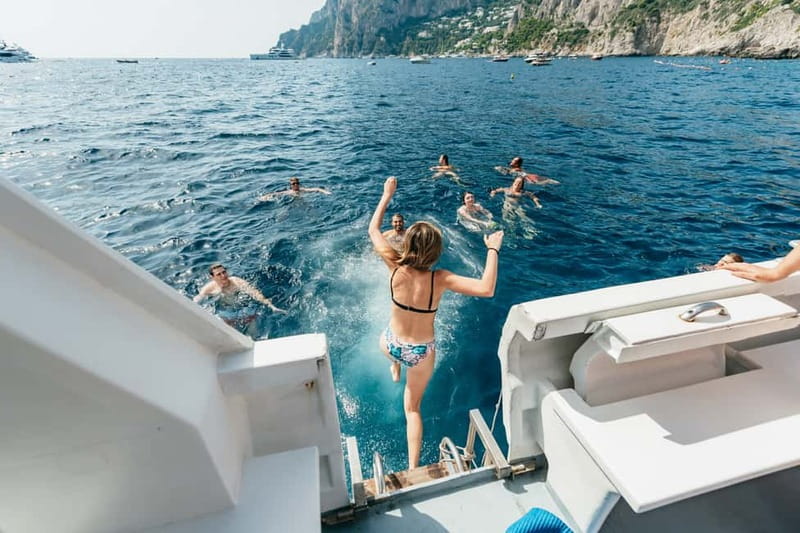 Sorrento: Coast and Capri Boat Trip with Limoncello Tasting - The crossing from Piano di Sorrento