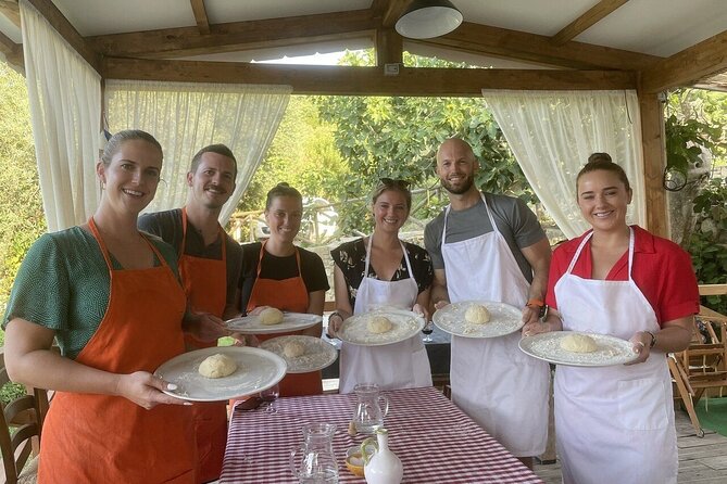 Sorrento Pizza Class with Wine, Limoncello and Transfer Included - Dough, toppings and the wood-fired oven
