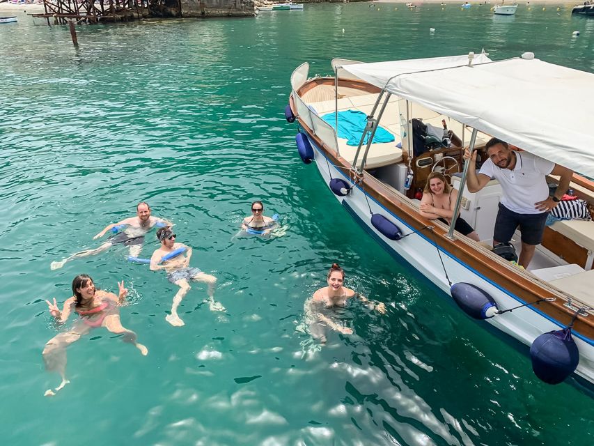 Sorrento: Sightseeing Cruise with Limoncello Tasting - Punta Lagno’s waterfall and the rocky shore