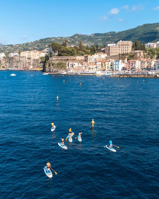 Sorrento: SUP Paddleboard Tour to Bagni Regina Giovanna - Sorrento’s coast, seen from a paddleboard